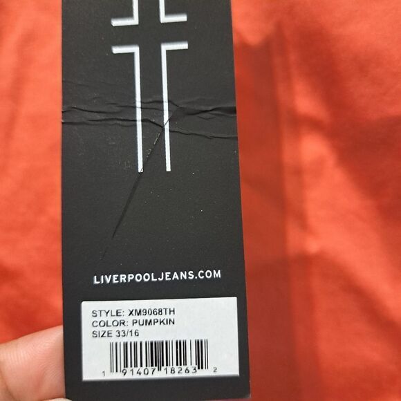 Liverpool Johnny Summer Short Solid Orange Size 33/16 NWT - Picture 10 of 15